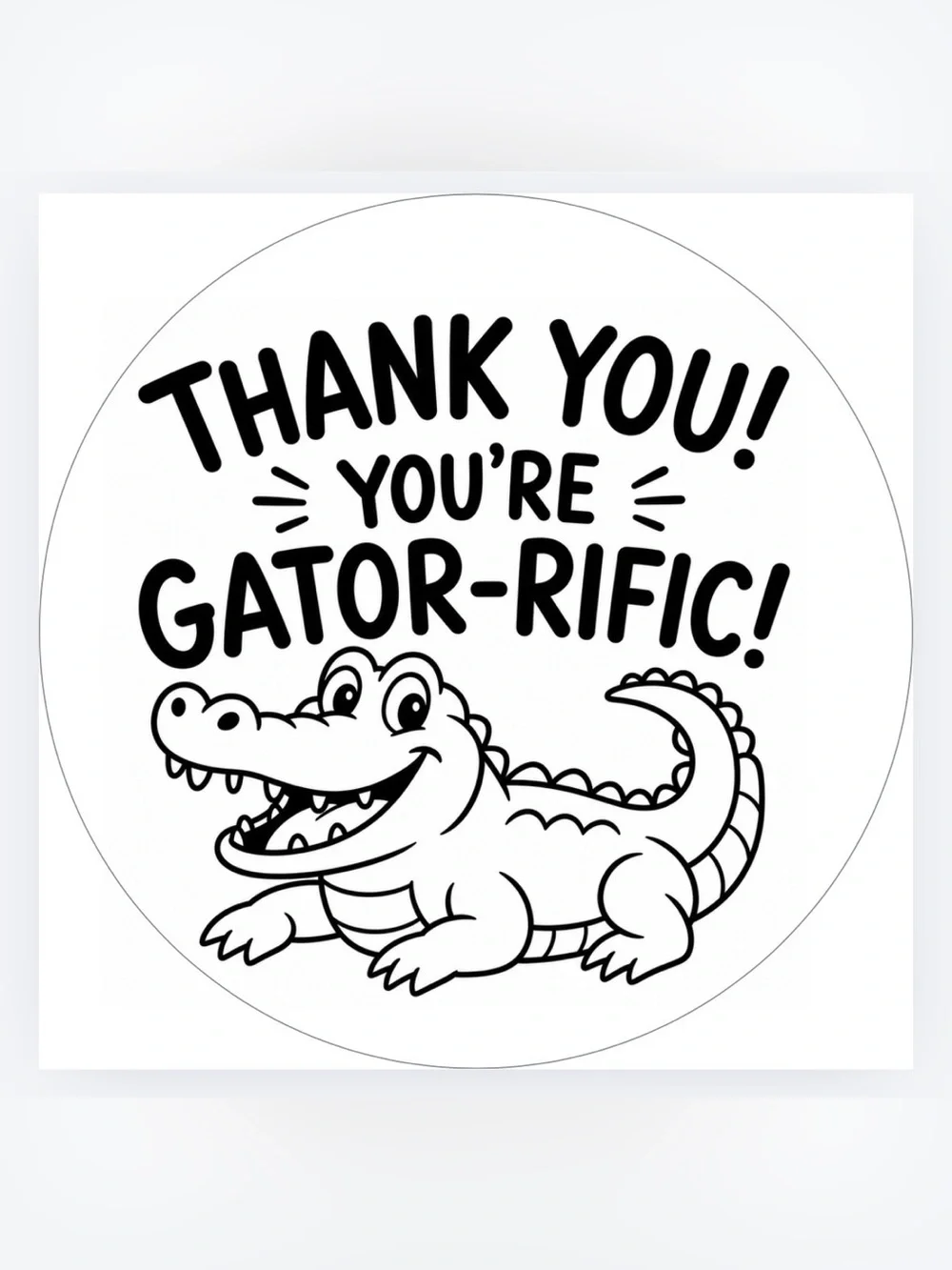 Handmade 50count “You’re Gator-rific” Stickers